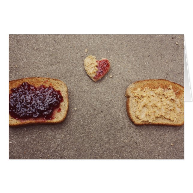 carte d'amour pb&j (Devant horizontal)