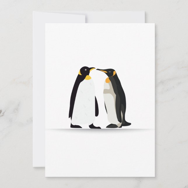 CARTE D'AMOUR PENGUIN (Devant)