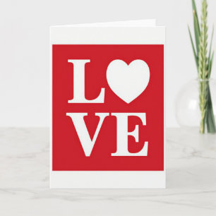 Carte d'amour Pop Art Rouge