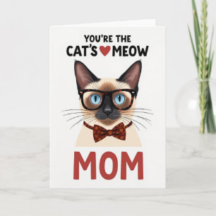 Carte d'amour pour chat à pois