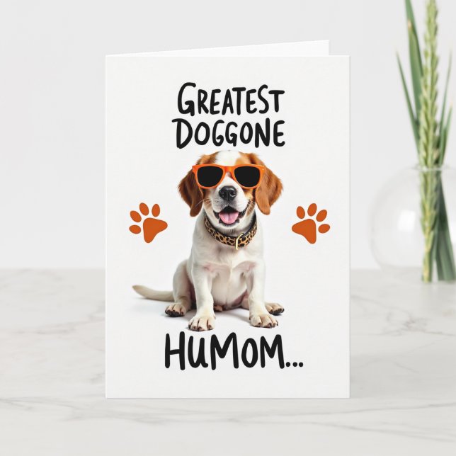 Carte d'amour pour chiot tacheté (Devant)