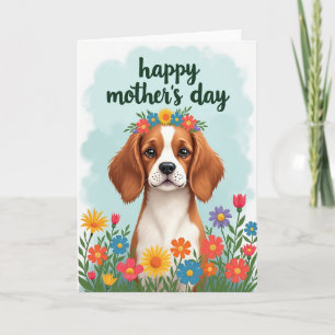 Carte d'amour pour chiots en faux foil