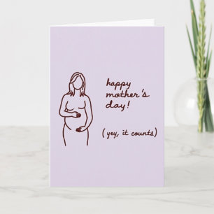 Carte d'amour pour la future maman