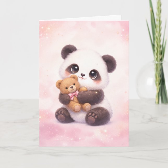 Carte d'amour pour les animaux kawaii (Devant)