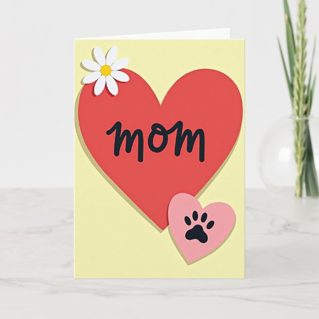 Carte d'amour pour maman douce (Devant)