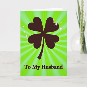 Carte d'amour pour mari chanceux
