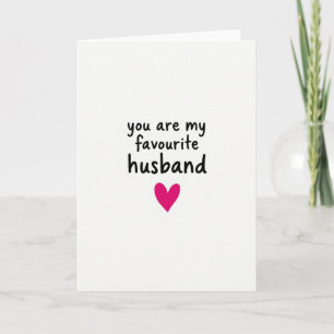 Carte d'amour pour mari préféré