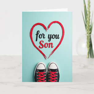 Carte d'amour pour mon fils