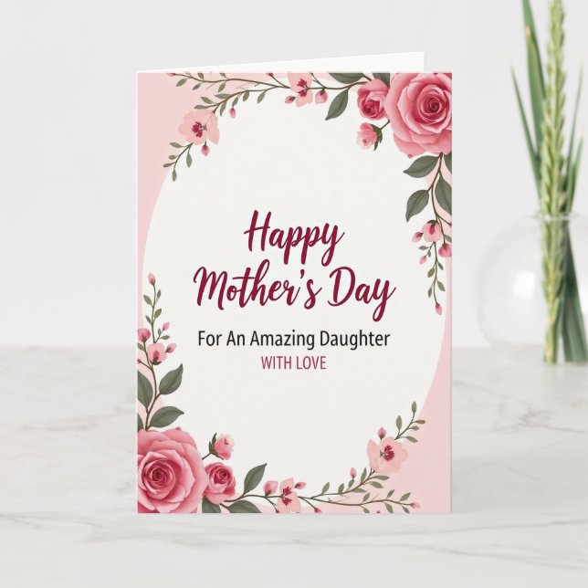 Carte d'amour pour une fille incroyable (Devant)