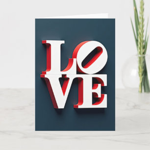 Carte d'amour romantique