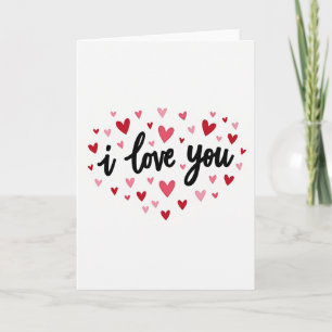 Carte d'amour romantique blanc