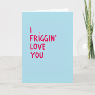 Carte d'amour romantique bleu