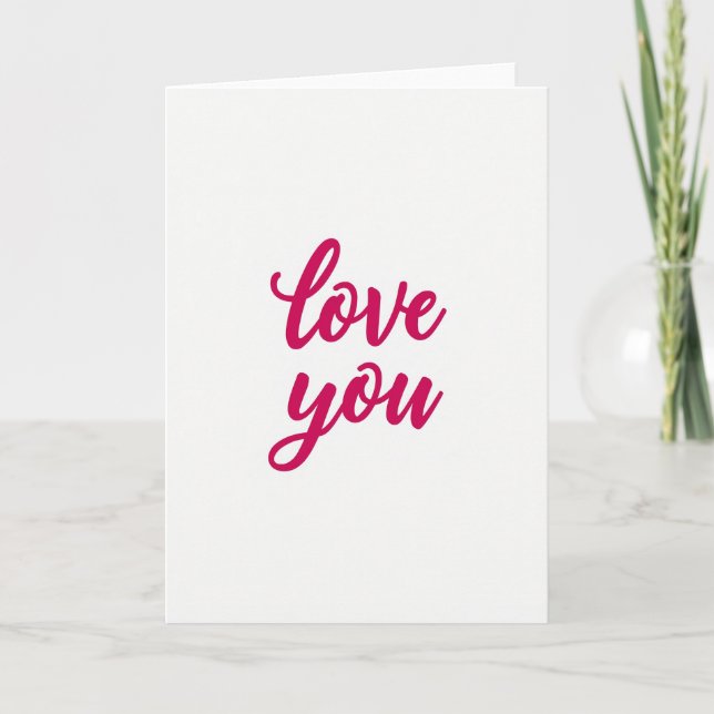 Carte d'amour romantique classique (Devant)