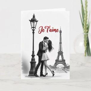 Carte d'amour romantique de Paris