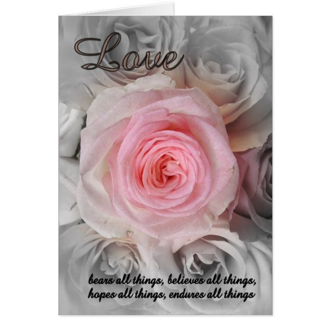 Carte d'amour rose (Devant)