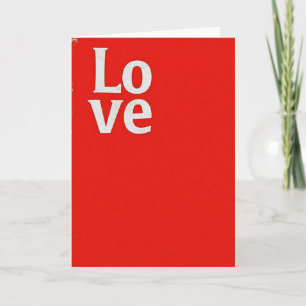 Carte d'amour rouge