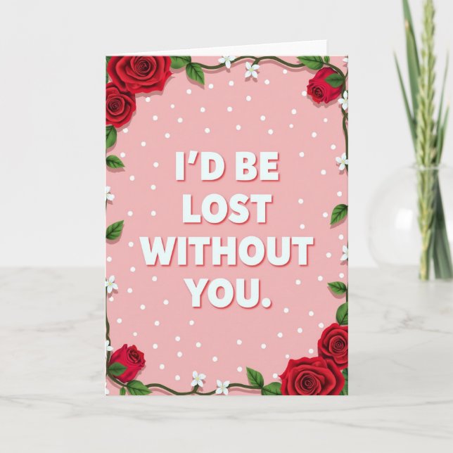 Carte d'amour sans toi (Devant)