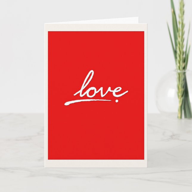 Carte d'amour simple (Devant)