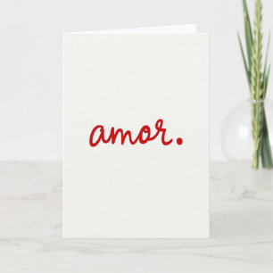 Carte d'amour Simple Amor