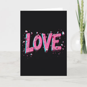 Carte d'amour simple en détresse