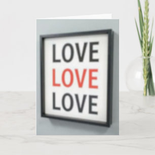 Carte d'amour simple répétée