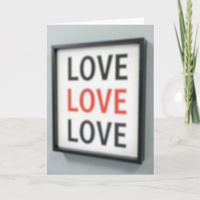 Carte d'amour simple répétée (Devant)