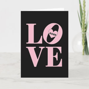Carte d'amour simple Xoxo
