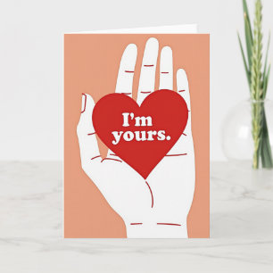 Carte d'amour sincère 'Je suis à toi'