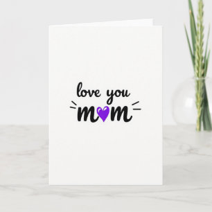 Carte d'amour sincère pour maman
