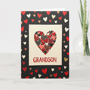 Carte d'amour sincère pour petit-fils