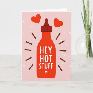 Carte d'amour Sriracha Hot Stuff