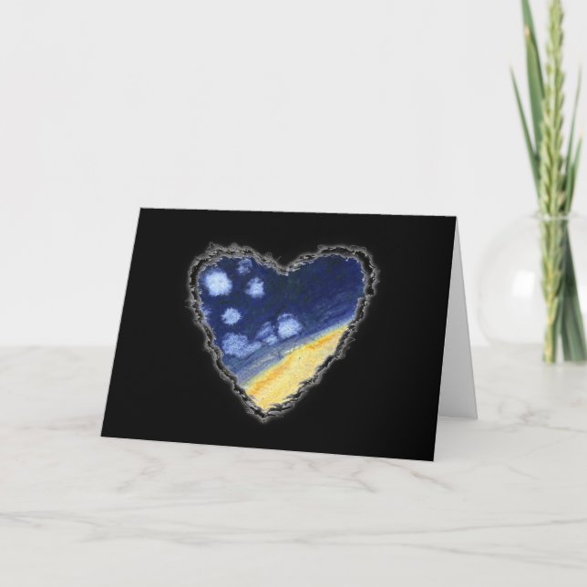 Carte d'amour Star Heart Valentine Romance (Devant)