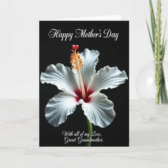 Carte d'amour Stripes Tropical Bloom (Devant)
