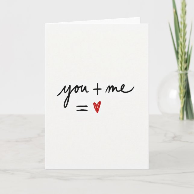 Carte d'amour Toi et Moi (Devant)