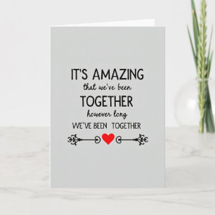 Carte d'amour toujours incroyable ensemble