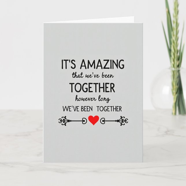 Carte d'amour toujours incroyable ensemble (Devant)