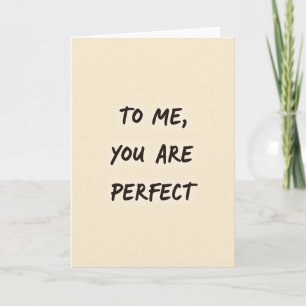 Carte d'amour Vous êtes parfait