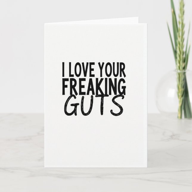 Carte d'amour White Freaking Guts (Devant)