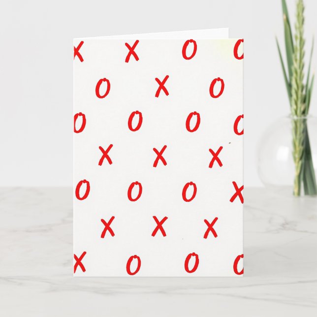 Carte d'amour Xoxo (Devant)