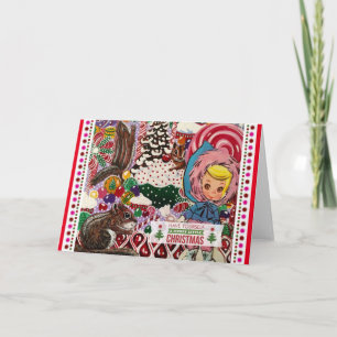 Carte d'amusement de ski et de chips Mme Suzy