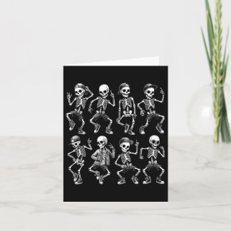 Carte Dancing Skeletons Dance Challenge Boys Girl