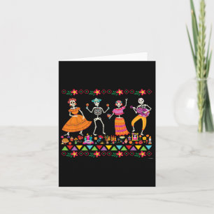 Carte Dancing Skeletons Day Of The Dead Mexican Dia De L