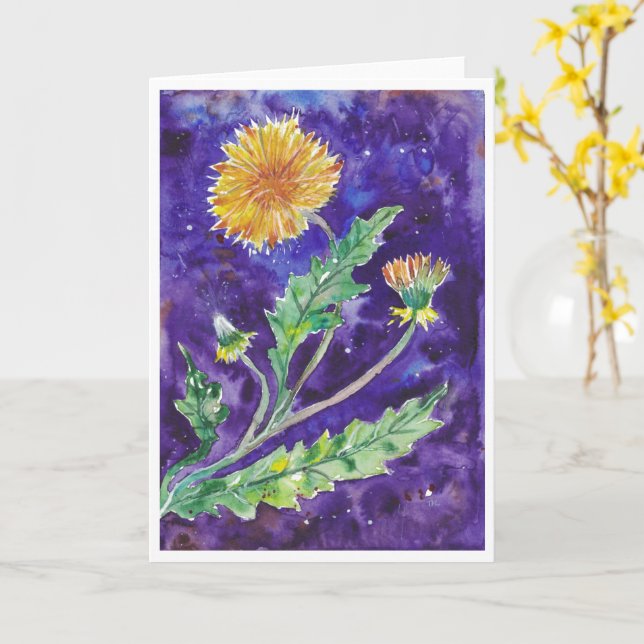 Carte Dandelion (Fleur jaune)