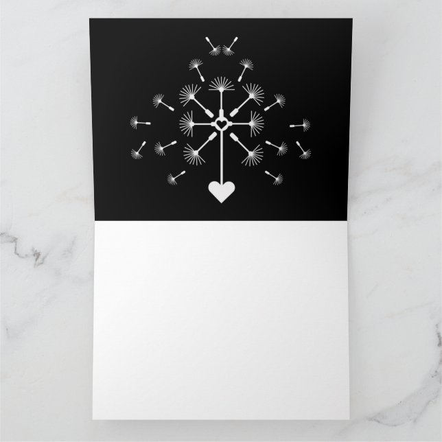 Carte Dandelion Dans Le Vent Dans La Mémoire Amoureuse (Intérieur)
