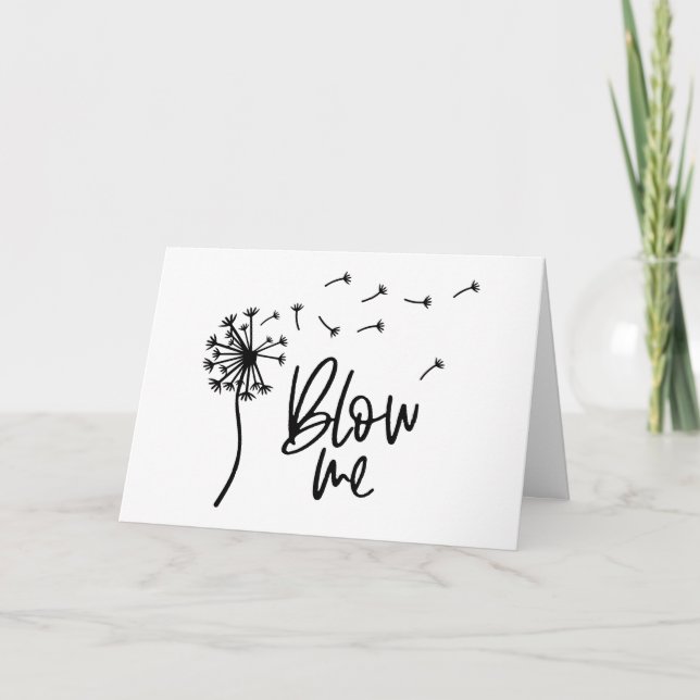 Carte Dandelion Flower Me Cadeau Pour Girfriend (Devant)