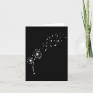 Carte Dandelion Pi Jour Fleur Floral Arbre Mathématiques