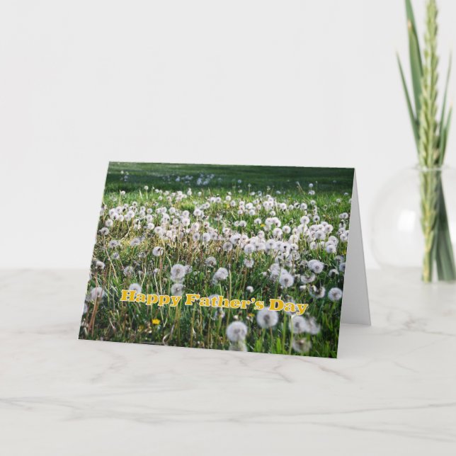 Carte Dandelions Bonne Fête des pères (Devant)