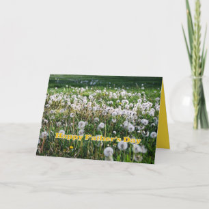 Carte Dandelions Happy Fête des pères Humour