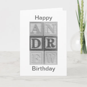 Carte d'Andrew Happy Birthday