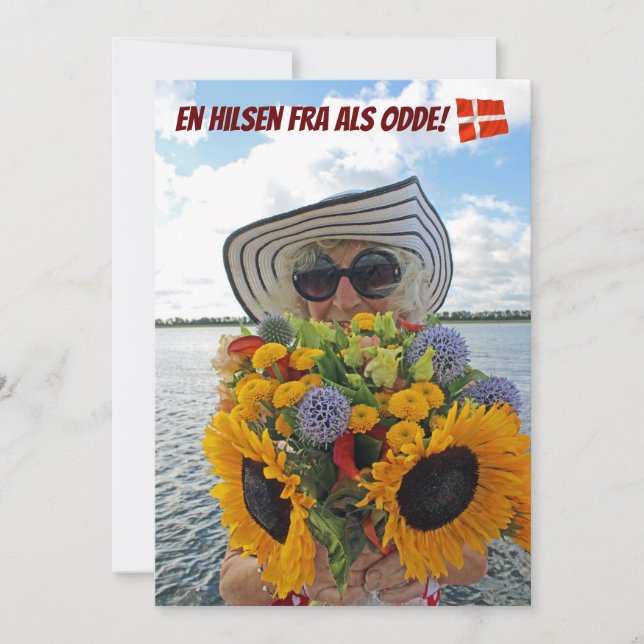 Carte Danemark, Als Odde Greeting Card! (Devant)